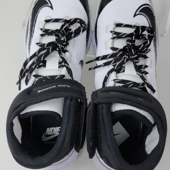Nike Men\'s Alpha Huarache Elite 4 Mid White Baseball Cleats FD2744-107 Size 7.5 main image 5